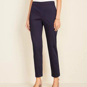 NWT Ann Taylor Side Zip Pant in Cotton Sateen, 0 Petite